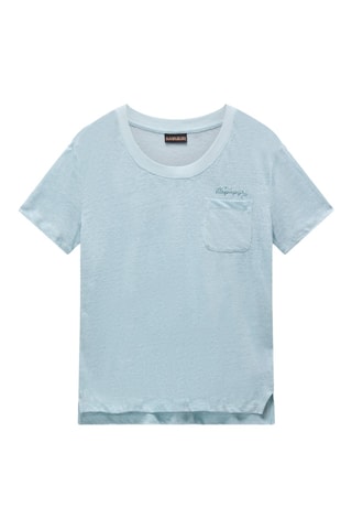 Linnen T-shirt S Ete - Lichtblauw