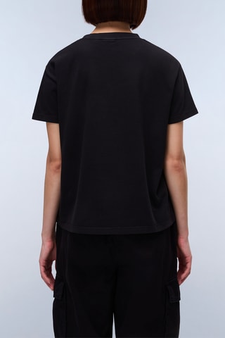 T-shirt S Azure - Zwart
