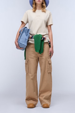 T-shirt S Azure - Beige - Napapijri