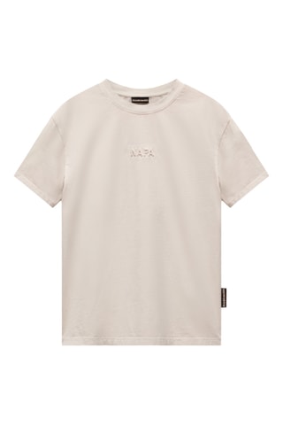 T-shirt S Azure - Beige - Napapijri