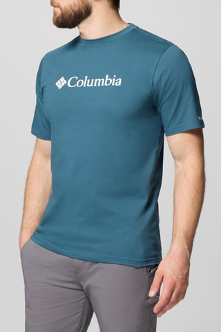 T-shirt in cotone bio CSC Basic Logo™ - Petrolio