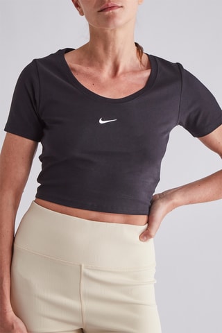 T-shirt cropped - Nero - Nike