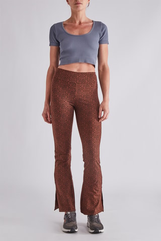 T-shirt cropped - Donkergrijs - Hiit