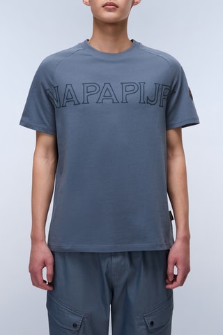 T-shirt S Ambra - Blu-grigio - Napapijri