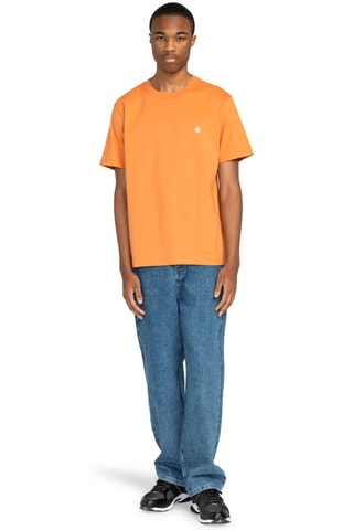T-shirt regular in cotone bio - Arancione - Element