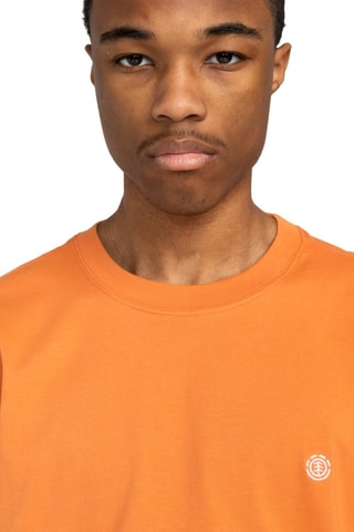T-shirt regular in cotone bio - Arancione - Element