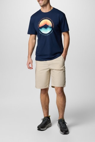 T-shirt regular en coton biologique Path Lake™ - Bleu