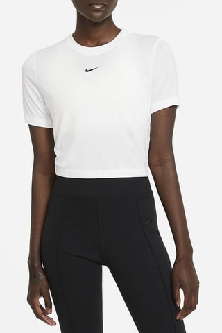 T-shirt cropped - Bianco - Nike