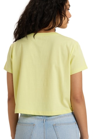 Biologisch Katoenen Cropped T-shirt- Pistachegroen