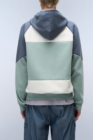 Sweat à capuche B Anghiari - Gris et vert d’eau - Napapijri