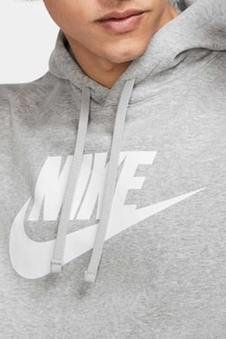Felpa con cappuccio - Grigio chiaro melange - Nike