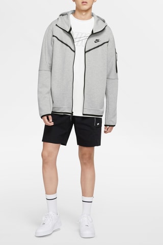 Felpa con cappuccio Nike Sportswear Tech Fleece - Grigio melange