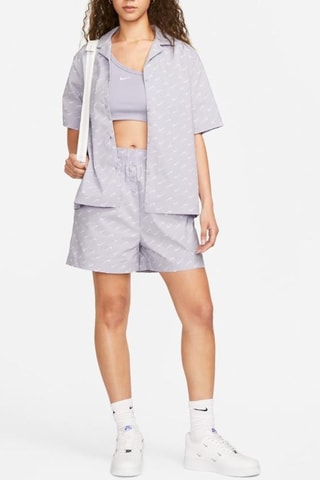 Short taille haute - Mauve - Nike