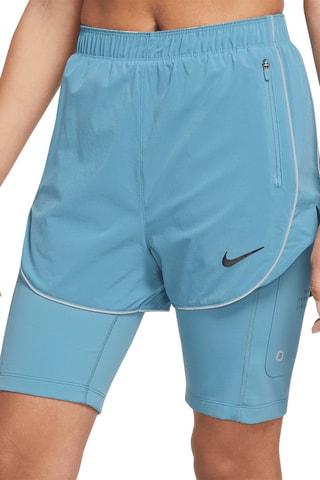 Short 2-en-1 de running taille haute - Ciel - Nike