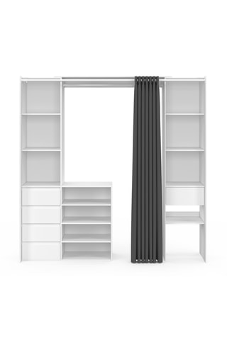 Appendiabiti 5 cassetti  Justine - 180 x 180 x 50 cm
