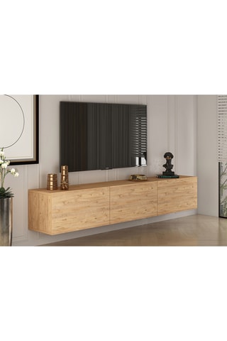 Meuble TV 3 abattants West - 150 x 30 x 32 cm