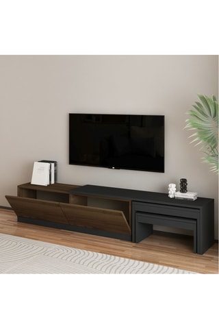 Meuble TV 2 portes - 180 x 36 x 30 cm