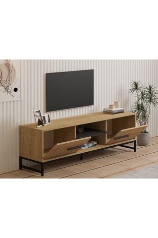 Meuble TV 2 abattants - 160 x 40 x 50 cm