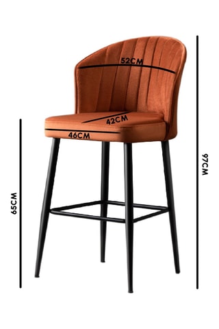 4 Tabourets de bar - 97 x 46 x 52 cm