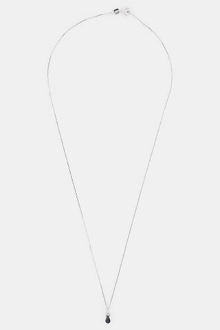 Pendentif Larme de Saphir - Or blanc, diamants et saphir