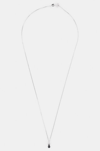 Pendentif Larme de Saphir - Or blanc, diamants et saphir