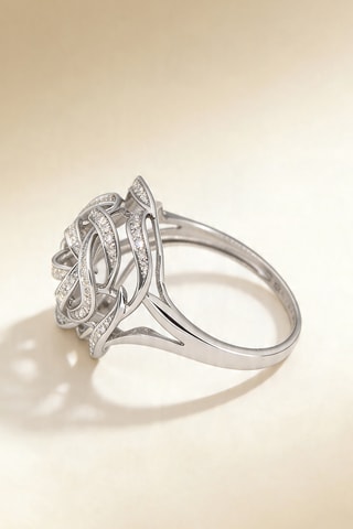Bague Trisha - Or blanc et diamants