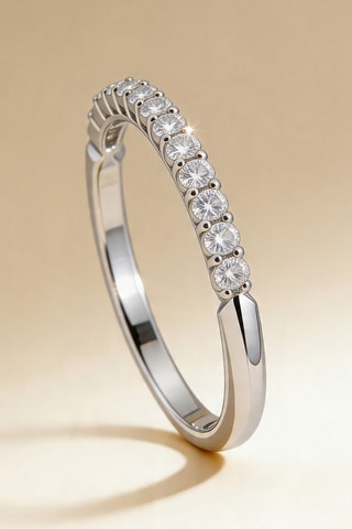 Anel Only you - Ouro branco e diamantes