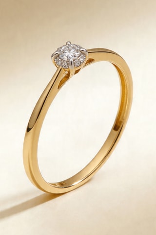 Bague Amoureuse - Or jaune et diamants