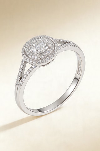 Bague Kavala - Or blanc et diamants