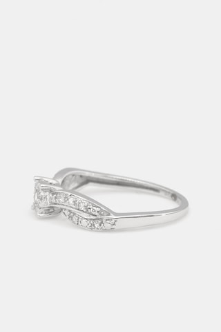 Anel Eclat Joli - Ouro branco e diamantes 