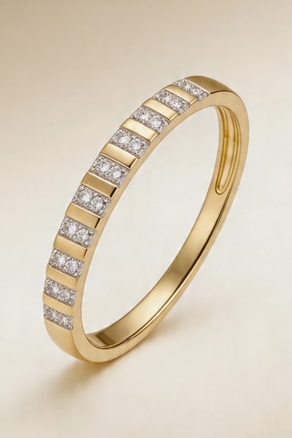Bague Linéa - Or jaune et diamants