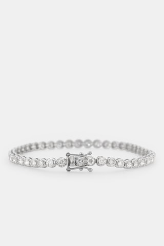 Bracelet - 
Or blanc et diamants