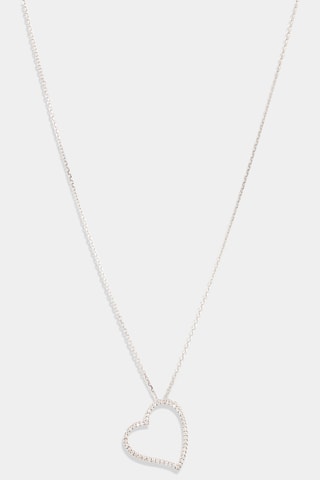 Pendentif Coeur Oriental - Or blanc et diamants