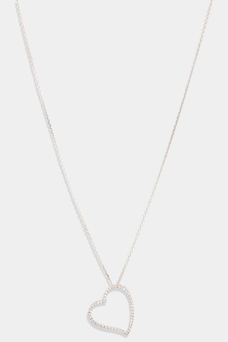 Pendentif Coeur Oriental - Or blanc et diamants