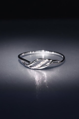 Bague Life - Or blanc et diamants