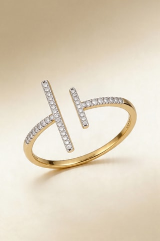 Bague Or jaune et diamants