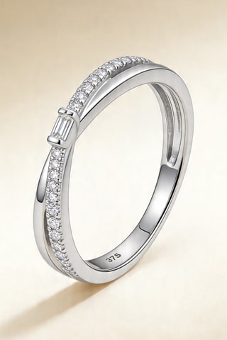 Bague Blue Tear - Or blanc, diamants et saphir