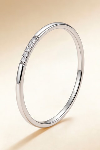 Bague Alliance Humilité - Or blanc et diamants