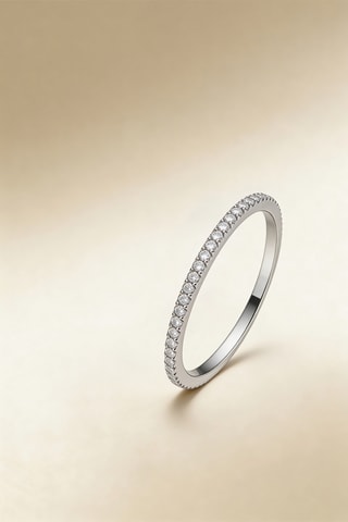 Bague Belle Alliance Tour Complet - Or blanc et diamants