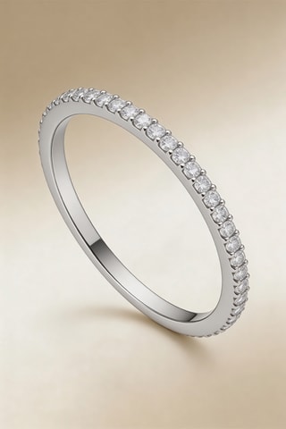 Bague Belle Alliance Tour Complet - Or blanc et diamants