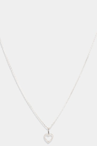 Pendentif Mini cœur - Or blanc et diamants