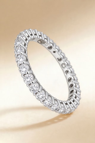 Anel Mon Tour Complet 0,5 - Ouro branco e diamantes