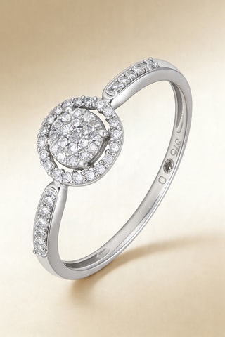 Bague Philomène - Or blanc et diamants
