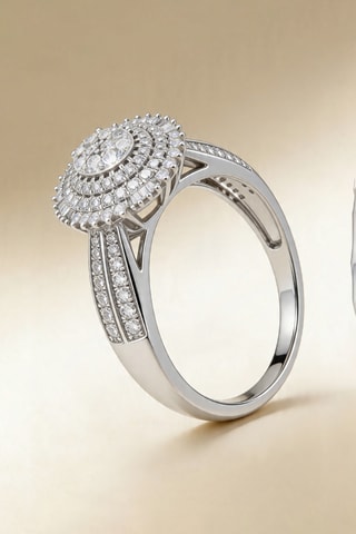 Bague Aphaia - Or blanc et diamants