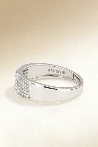 Anel Diamantine - Ouro branco e diamantes