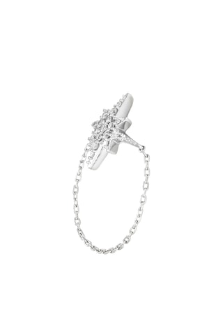Bague Star - Or blanc et diamants