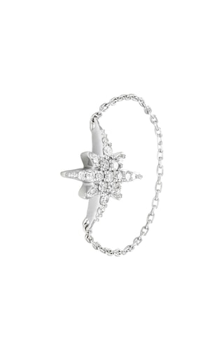 Bague Star - Or blanc et diamants