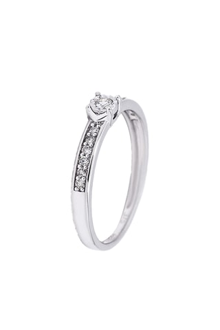 Bague Anya - Or blanc et diamants