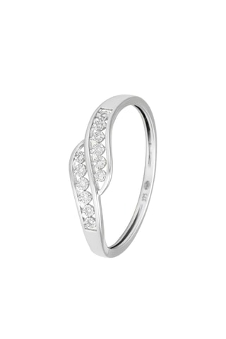 Anel Accord - Ouro branco e diamantes