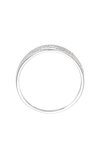 Bague Fourreau - Or blanc et diamants